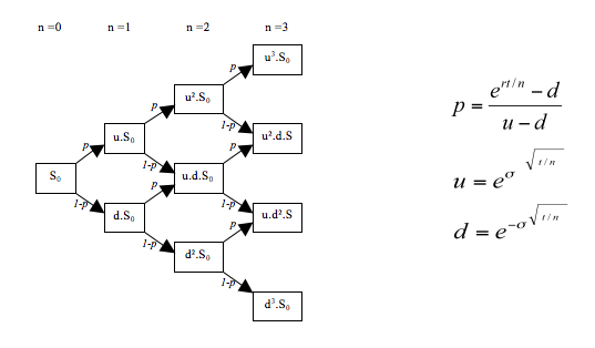 A binomial tree