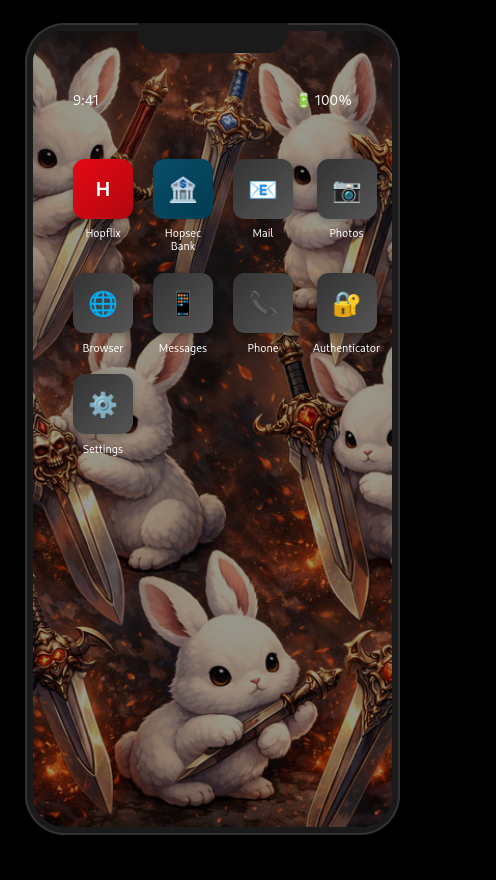 A phone interface in the browser