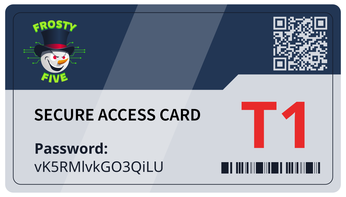 Screenshot of the T1 Keycard